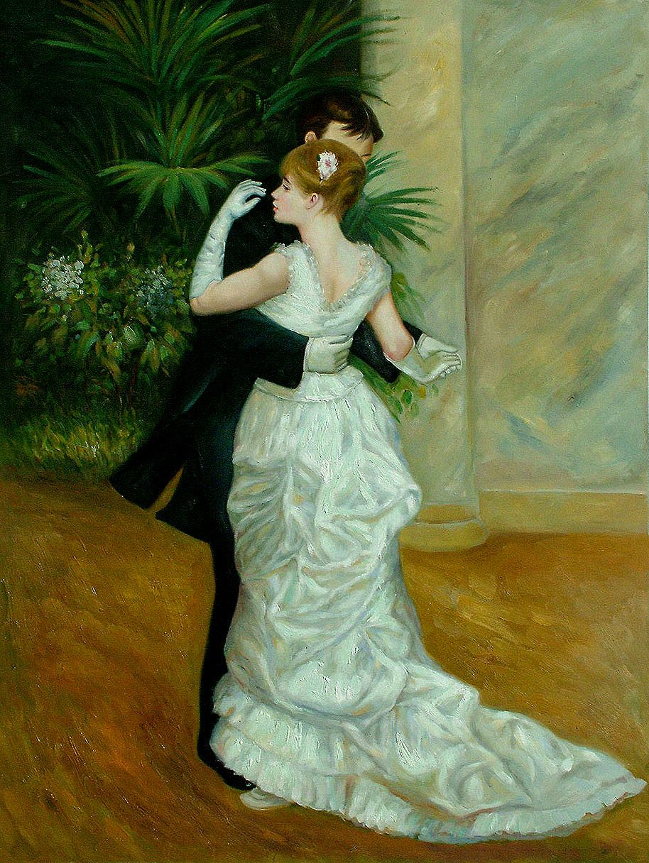 NOWOCZESNOŚĆAugust Renoir - Taniec w mieście - 1882 r.
