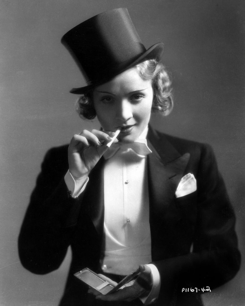 3 – Marlene Dietrich we fraku w filmie Maroko, 1930 rok